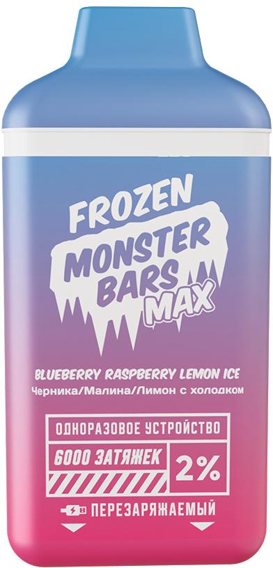 ЭСДН Monster Bars 6000 2% Blueberry Raspberry Lemon ICE (Черника/Малина/Лимон)