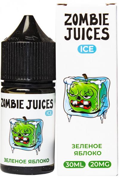 Жидкость для ЭСДН Zombie Juices Ice SALT 30мл 20мг Зеленое яблоко