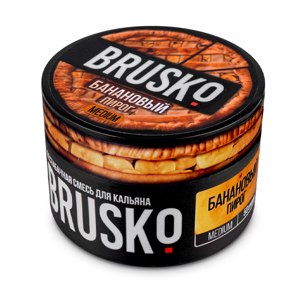 Банановый пирог "BRUSKO" 50гр. Бестабачная смесь