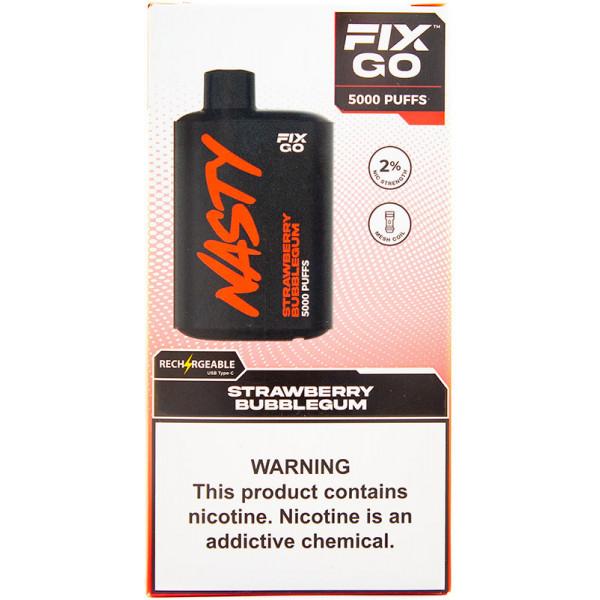 Nasty Fix GO 5000 2% SE STRAWBERRY BUBBLEGUM