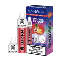 BJORN NANOOK Pod Kit 550mAh Strawberry Coconut Pineapple (+2 картриджа)