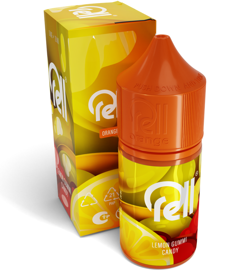 Жидкость для ЭСДН RELL ORANGE 28мл 0мг Lemon gummi candy