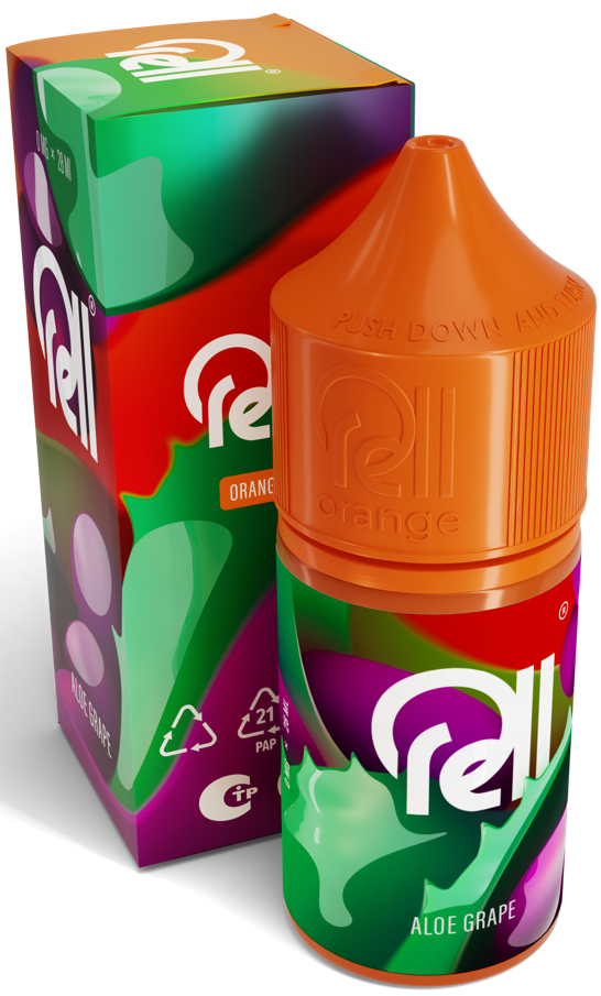 Жидкость для ЭСДН RELL ORANGE 28мл 0мг Aloe grape